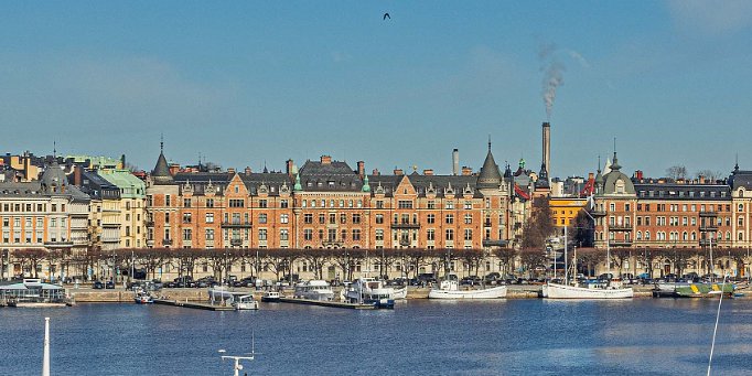Strandvägen-perspektiv Utsikt från Skeppsholmen.