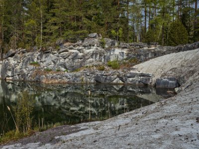 Kalkbrottssjö Vattenfyllt kalkbrott