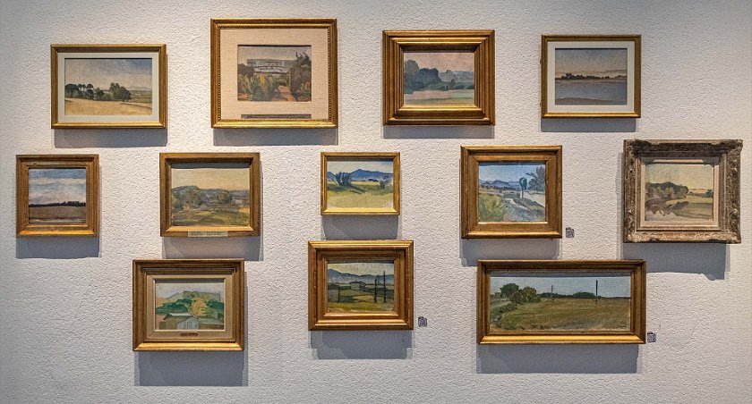 Besök i Aguélimuseet Landskapsmotiv från Spanien av Ivan Aguéli.