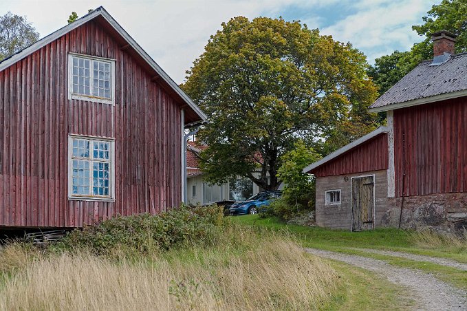 Gårdsvy Den gamla gården i Bollsbyn