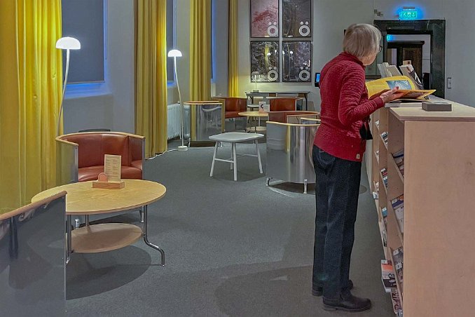 Rööhska muséeet-1 Torsten och Wanja Söderbegs sal, dvs tidskrifts- och studieavdelningen på Rööhska muséet.