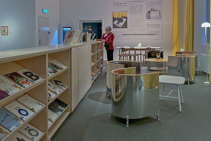 Rööhska muséeet Torsten och Wanja Söderbegs sal, dvs tidskrifts- och studieavdelningen på Rööhska muséet.