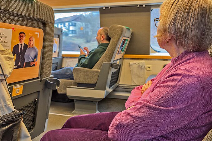 Tåg till Göteborg Rofylld resa i 1·a klass til Göteborg.