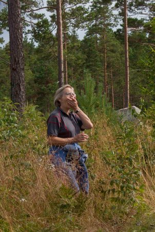 Kristina mumsar på skogshallon