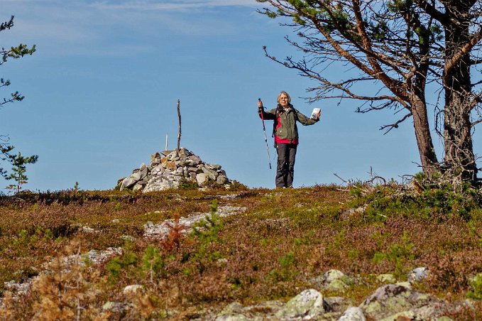 Smolet 4 km Äntligen upp på krönet.