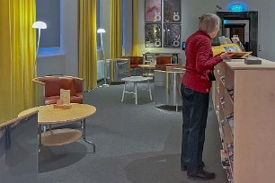 Rööhska muséeet-1 Torsten och Wanja Söderbegs sal, dvs tidskrifts- och studieavdelningen på Rööhska muséet.