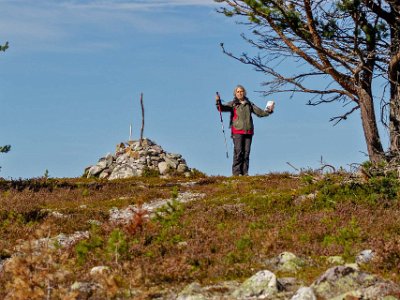 Smolet 4 km Äntligen upp på krönet.