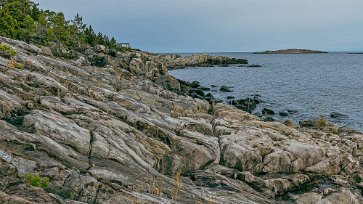 Nothamn Berggrunden vid Nothamn består av bergarter med vulkaniskt ursprung (benämnd dacit-ryolit) –bildad för ca 1900 miljoner år sedan. De ljusa bergarterna består...