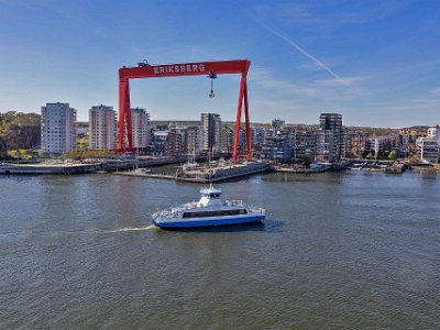 Eriksbergs-vy Vy från Stena Line i Göteborgs hamn.