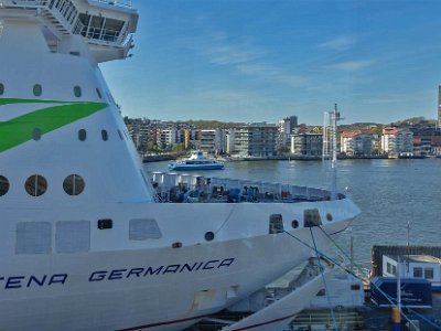 Färjan i Göteborgs hamn Stena Gemanica i Göteborgs hamn.