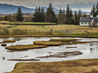 Nationalparken Thingvellir Þingvallakirkja, Thingvellir kyrka.