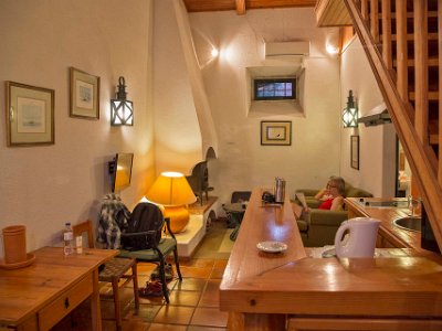 Hotellvy i Alcochete Vardagsrum och öppen spis i Quinta de Praia das Fontes