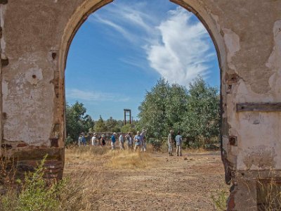 Nedlagda gruvan i Sao Domingos Skådning i Mina de São Domingos