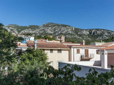 Hotellvy Utsikt från balkongen på hotell Blue Marino i Olbia.