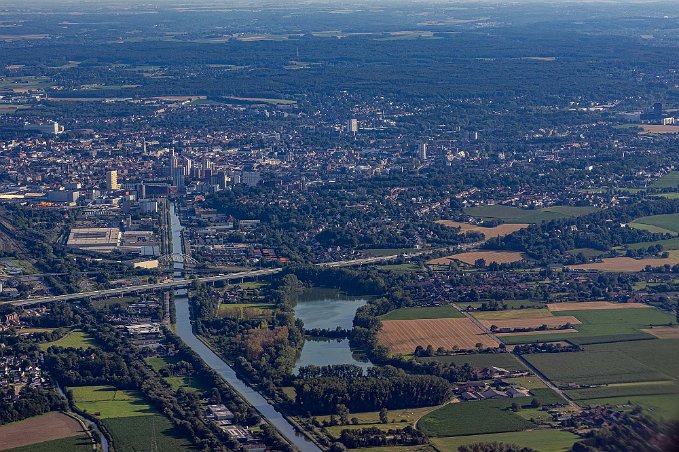 Bryssel från luften På väg ned för landning i Brryssel.