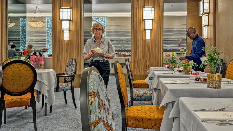 Frukost i La Plaza Dags för frukost i La Plazas restaurang.