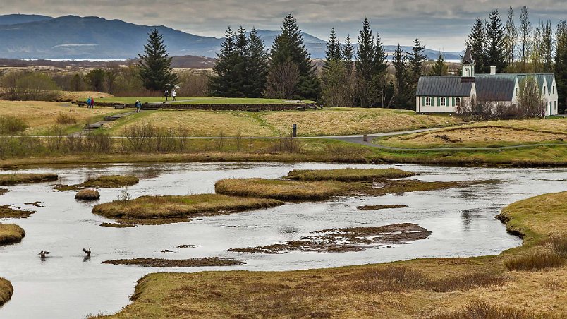 Nationalparken Thingvellir Þingvallakirkja, Thingvellir kyrka.