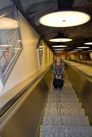 Rulltrappan från Arlanda Xpress