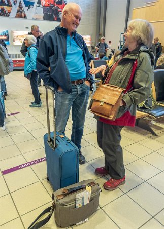 Framme i Evenes Möte med reseledaren Stellan Danielsson på Harstad/Narvik flygplats, Evenes.