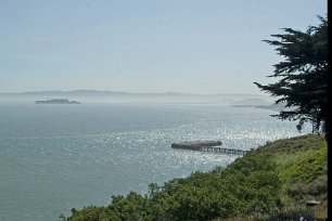 San Francisco Bay vid GG Bridge